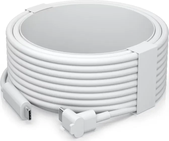Ubiquiti Instant Camera PoE auf USB-C Kabel, USB-C [Stecker] auf USB-C [Stecker], 90° gewinkelt, 4.5m