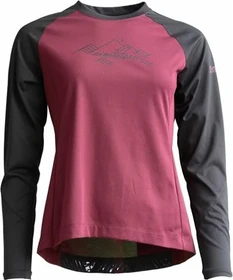 Zimtstern PureFlowz Trikot langarm windsor wine/pirate black (Damen)