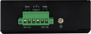 LevelOne IGP Industrial Railmount Gigabit Switch, 8x RJ-45, 126W PoE+