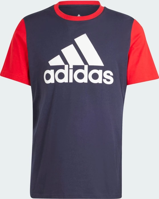adidas Essentials Single Jersey Big Logo T-Shirt kurzarm legend ink/better scarlet (Herren)