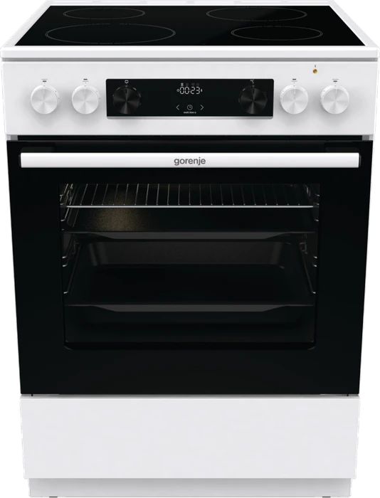 Gorenje GEC6C40WD Elektroherd mit Glaskeramik-Kochfeld