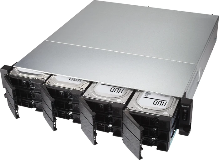 QNAP Turbo Station TS-1283XU-RP-E2124-8G, 8GB RAM ECC, 2x SFP+ 10Gb/s, 4x RJ-45 1000Base-T, 2HE