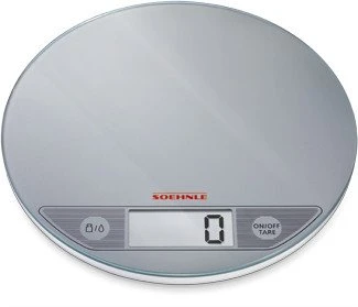 Soehnle Flip Slim Design digitale Küchenwaage silber