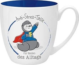 Sheepworld Kaffeebecher Anti-Stress Tasse für Helden 450ml