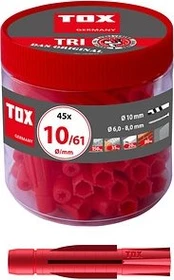 TOX Tri 10/61 Allzweckdübel, 10x61mm, 45 Stück