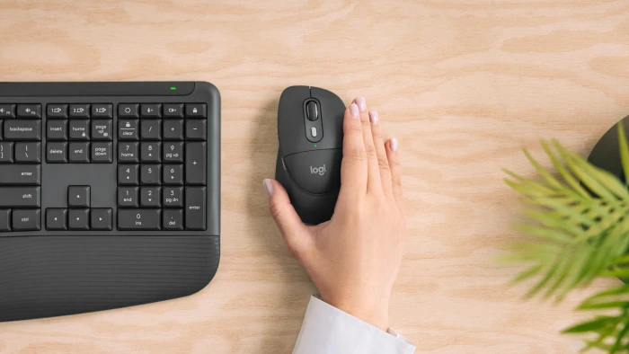 Logitech Signature Comfort M850 L for Business, Graphite, Logi Bolt, USB/Bluetooth