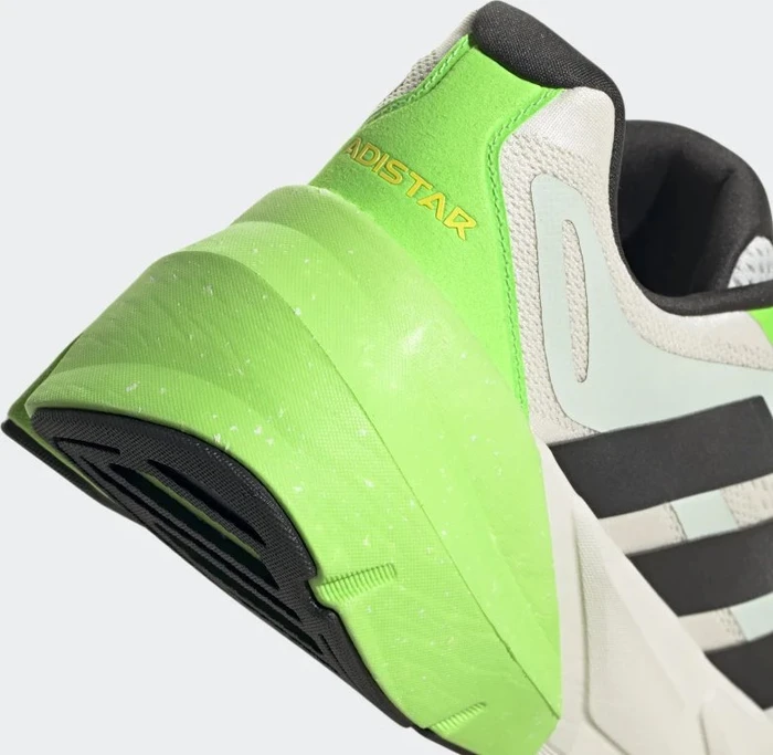 adidas Adistar chalk white/core black/solar green (Herren)