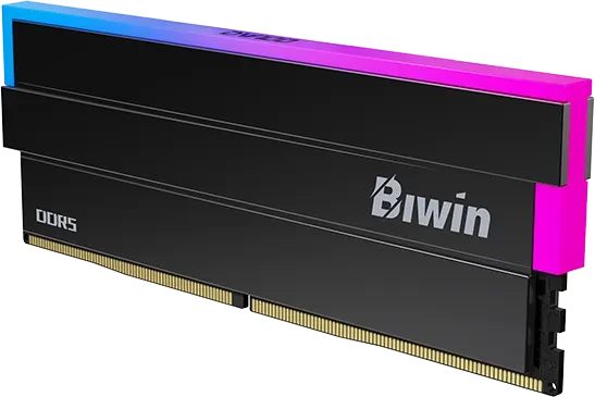 Biwin Black Opal DW100 RGB Black UDIMM 32GB Kit, DDR5-6000, CL28-35-35-72, 1RX8