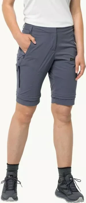 Jack Wolfskin Glastal Zip Away Zip-Off Hose lang dolphin (Damen)