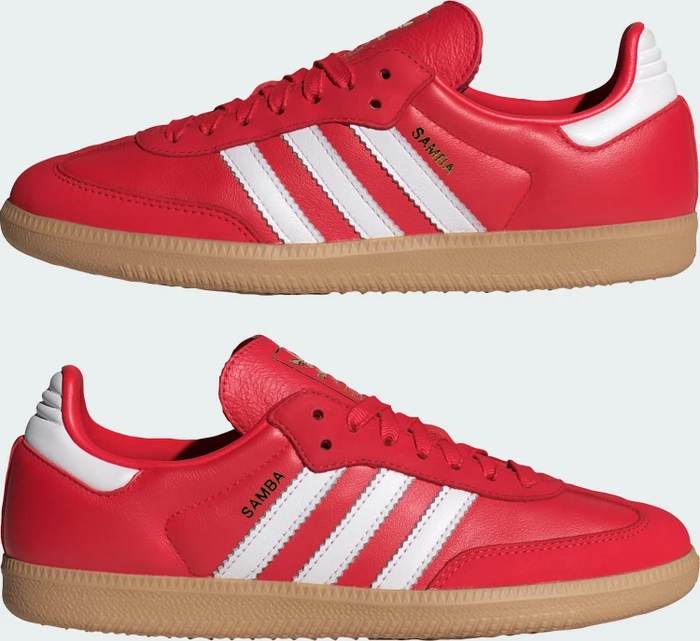 adidas Samba OG better scarlet/cloud white/gold metallic (Damen)