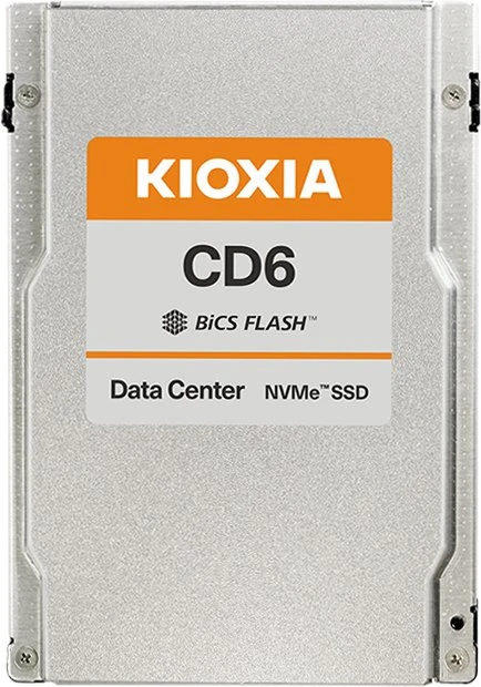 KIOXIA CD6-R Data Center - 1DWPD Read Intensive SSD 7.68TB, 2.5" / U.3 / PCIe 4.0 x4