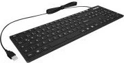 KeySonic KSK-8030IN Silikon Keyboard, schwarz, USB, EN (28084)