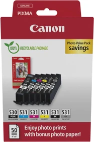 Canon Tinte PGI-530PGBK/CLI-531BK/CLI-531C/CLI-531M/CLI-531Y/CLI-531GY Multipack