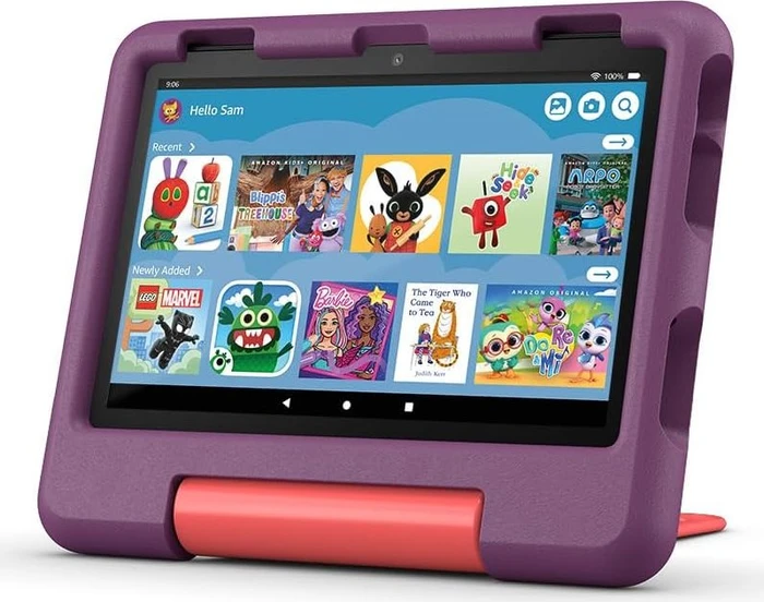 Amazon Fire HD 8 KFRAPWI 2024, ohne Werbung, violett, 32GB, Kids Edition