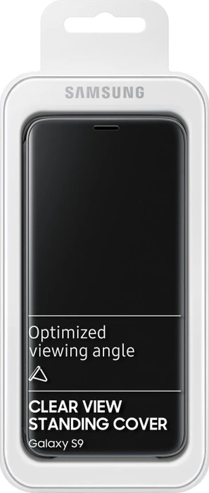 Samsung Clear View Standing Cover für Galaxy S9 schwarz