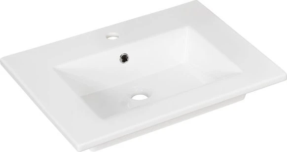 Fackelmann B.Perfekt Keramik Einbau-Waschbecken 60cm weiß