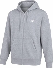 Nike Club Fleece FZ Hoodie dark grey heather/light smoke grey/white (Herren)