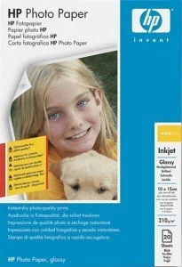 HP Fotopapier weiß, 10x15cm, 175g/m², 20 Blatt