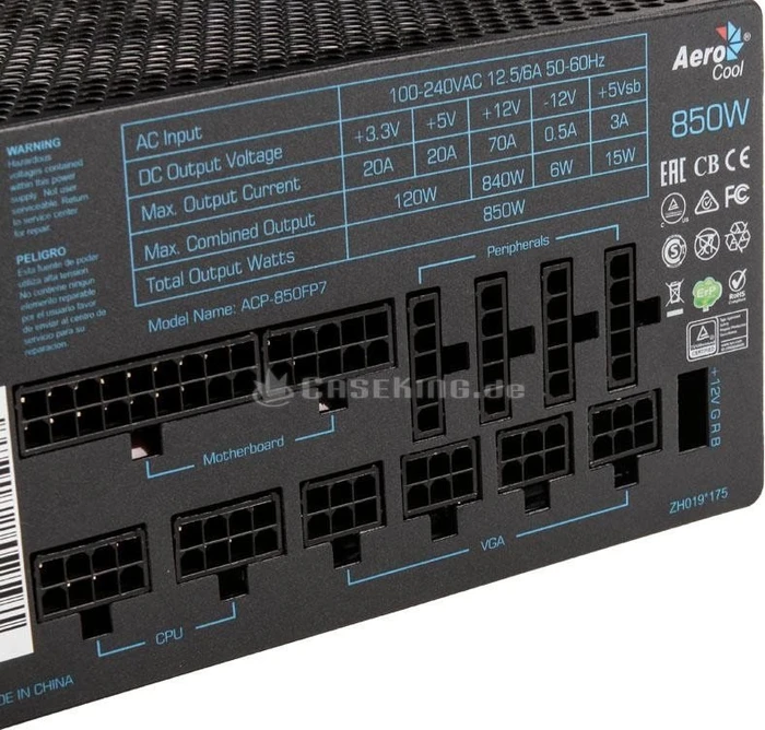 AeroCool Project 7 850W, ATX 2.4