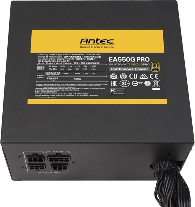 Antec EarthWatts Gold Pro EA550G Pro 550W, ATX 2.4