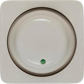 Legrand Creo Abdeckung Drehdimmer mit beleuchtbarem Drehknopf, mandelweiß