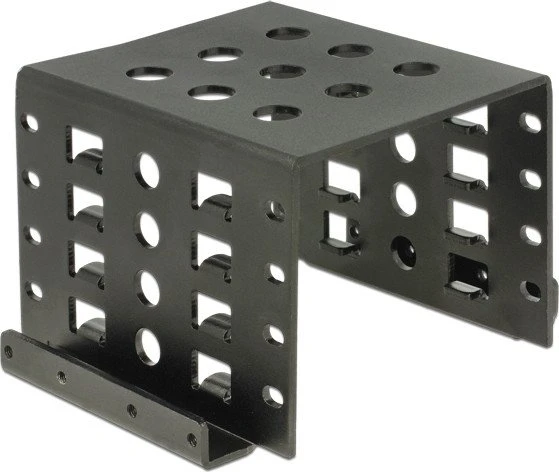 DeLOCK Aluminium, 3.5" auf 4x 2.5" Einbaurahmen, schwarz