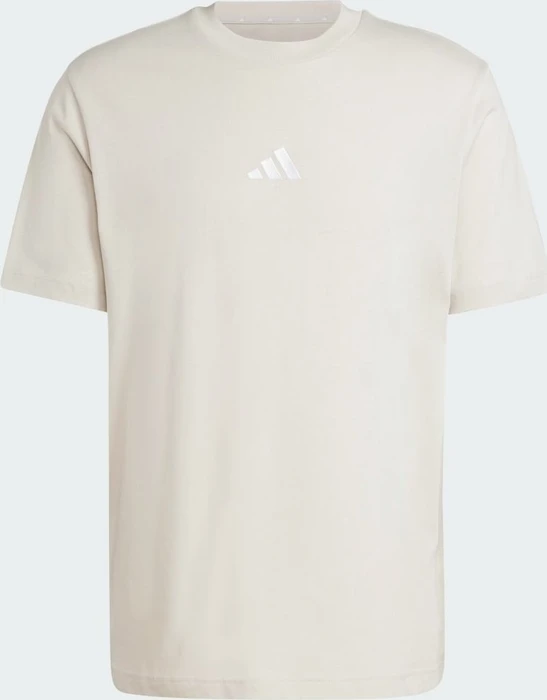 adidas Essentials Small Logo Single Jersey T-Shirt kurzarm beige/weiß (Herren)