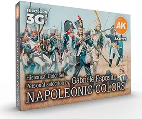 AK-Interactive 3rd Gen Acrylic Colors Signature Set Gabriele Esposito Napoleonic Colors Farbset, 18-tlg.