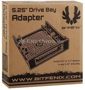 BitFenix Drive Bay Adapter, 2.5" Festplatten Einbaurahmen, schwarz