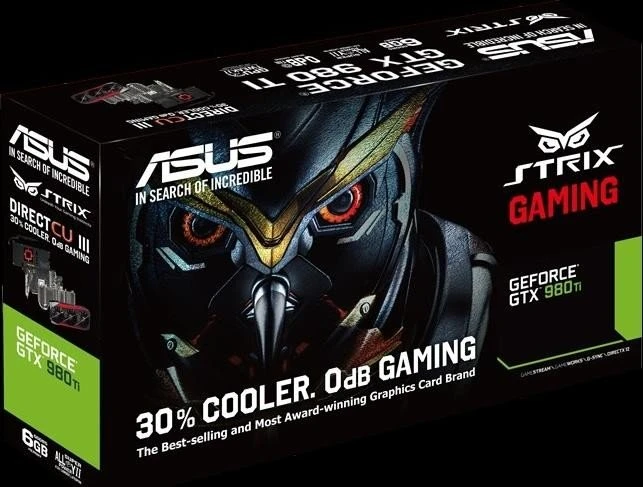 ASUS Strix GeForce GTX 980 Ti, STRIX-GTX980TI-DC3-6GD5-GAMING, 6GB GDDR5, DVI, HDMI, 3x DP