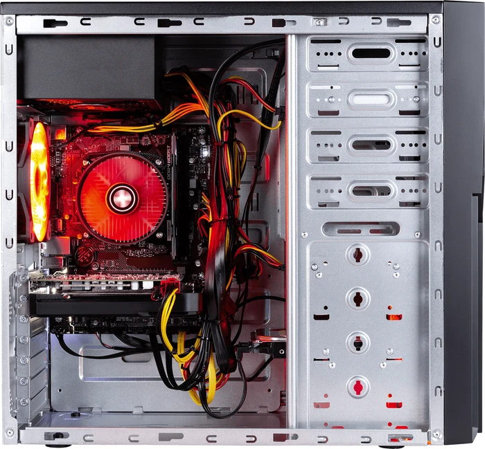 Captiva Highend Gaming R55-600, Ryzen 5 2600, 16GB RAM, 240GB SSD, 1TB HDD, Radeon RX 580