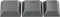 Cherry KW 300 MX, grau/schwarz, hot-swap, MX2A SILENT RED, USB/Bluetooth, US Vorschaubild