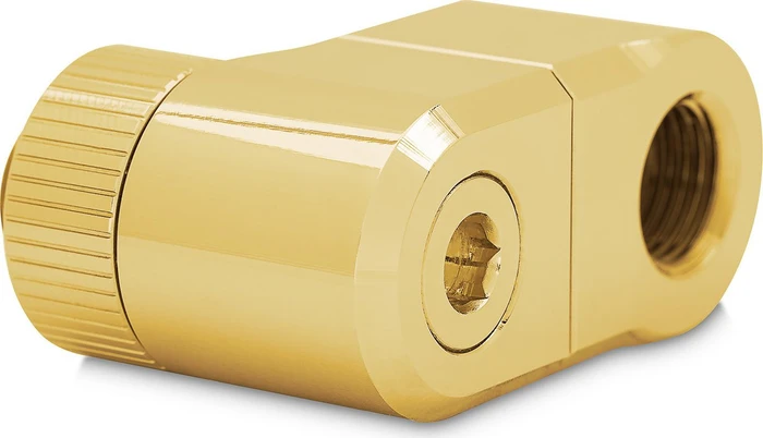 EK Water Blocks Quantum Line EK-Quantum Torque Rotary Offset 28, G1/4", 28mm Versatz, gold