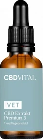 CBD VITAL Vet CBD, 5 Extra Premium, Hanföl, 30ml