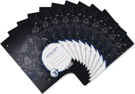 Landré Schulheft, A4, Lineatur 37, 16 Blatt, 10er-Pack