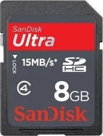 SanDisk Ultra 8GB Kit, Class 4 (SDSDRH-008G)