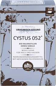 Cystus 052 Bio Halspastillen Honig-Vanille, 132 Stück