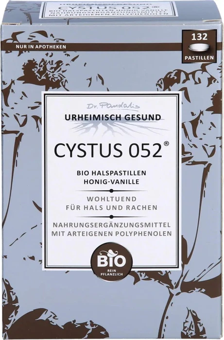 Cystus 052 Bio Halspastillen Honig-Vanille, 132 Stück