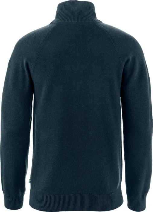 Fjällräven Övik Lite Half Zip Strickpullover dark navy (Herren)