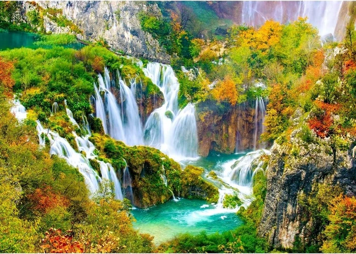 ENJOY Puzzle Plitvice Waterfalls in Autumn