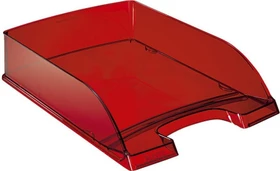 Leitz Plus Briefablage, A4, dunkelrot/transparent
