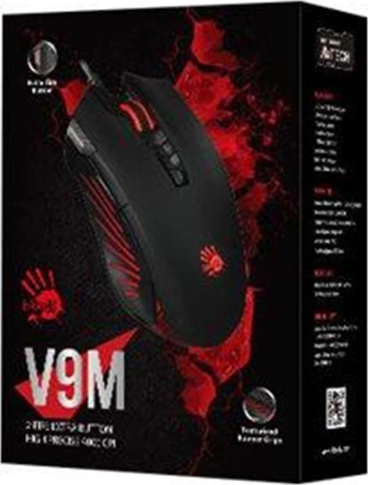 A4Tech Bloody V9M 2-Fire Gaming Mouse schwarz, USB