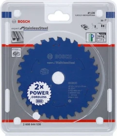 Bosch Professional Expert for Stainless Steel Kreissägeblatt 30Z, 136x1.2x20mm, 1 Stück