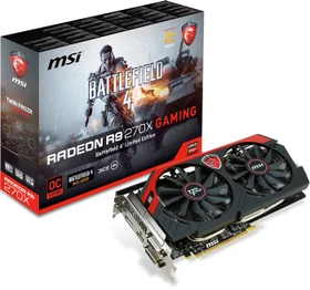 MSI Radeon R9 270X Battlefield 4 Edition, R9 270X Gaming 2G BF4, 2GB GDDR5, 2x DVI, HDMI, DP
