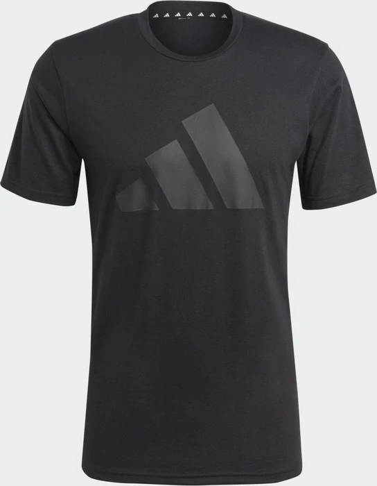 adidas Train Essentials Feelready Logo Training Funktionsshirt kurzarm schwarz (Herren)