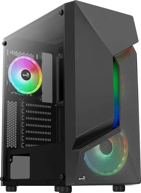AeroCool Scape ARGB, Lüfter LED ARGB, Glasfenster