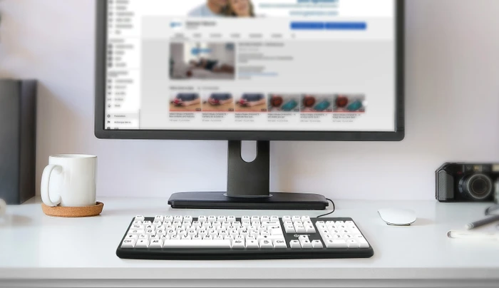 Geemarc Großschrifttastatur V3 weiß, USB, DE