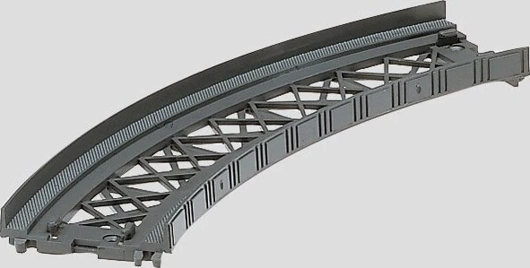 Märklin - Spur Z Zubehör - Rampenstück gebogen R145mm 45 Grad
