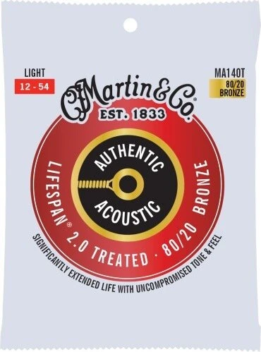 Martin Authentic Acoustic Lifespan 80/20 Bronze Light