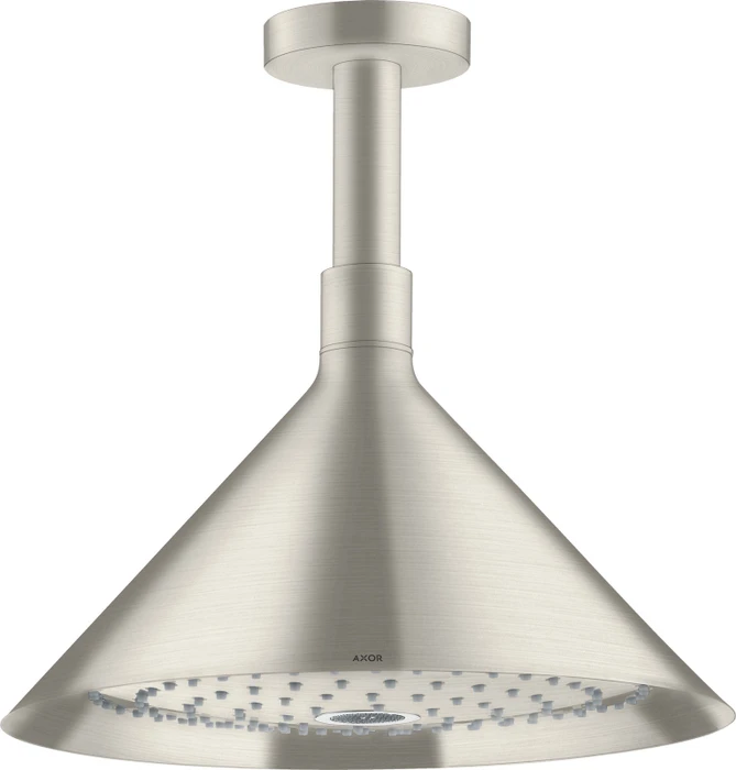 Hansgrohe Axor Showers/Front Kopfbrause 240 2jet mit Deckenanschluss edelstahloptik